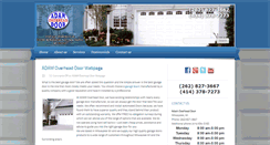 Desktop Screenshot of adamoverheaddoorwi.com