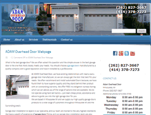 Tablet Screenshot of adamoverheaddoorwi.com